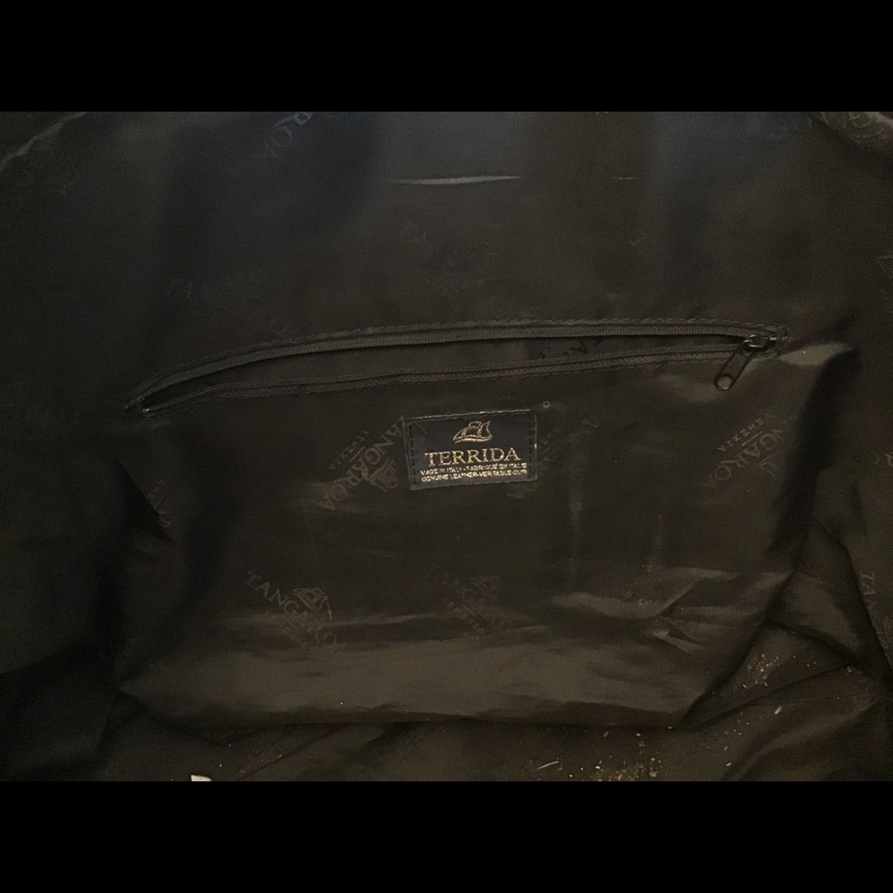 Oversized leather tote/weekender - Picture 3 of 5